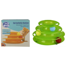 Cat Toy Pyramid - 3 levels with balls